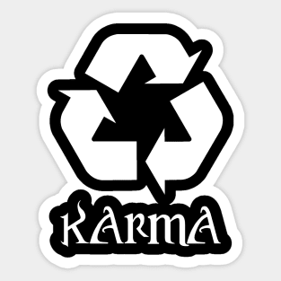 Recycle = Karma Sticker